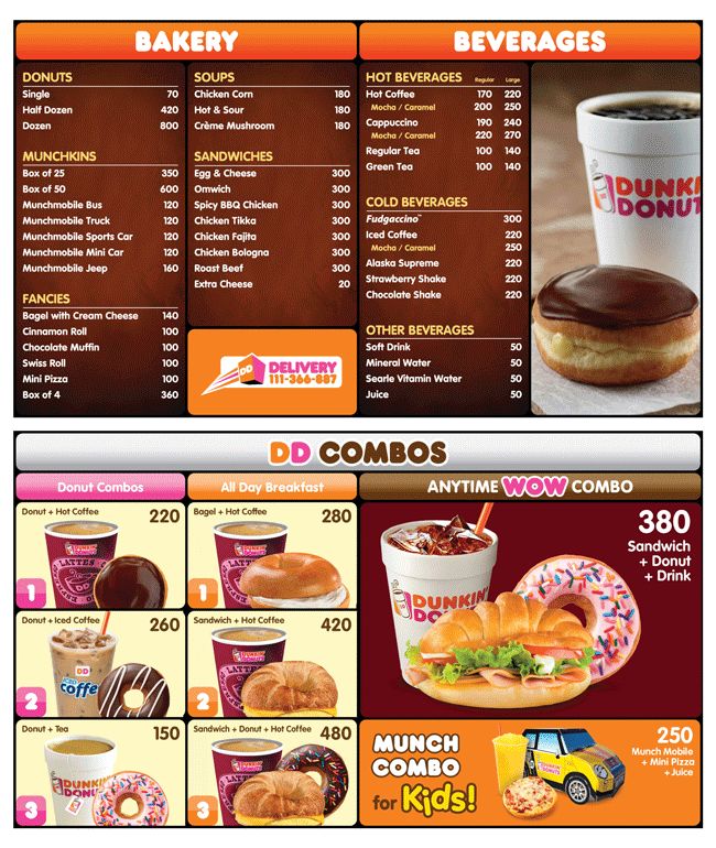 Dunkin Donuts Menu With Price: Discover Delicious Deals