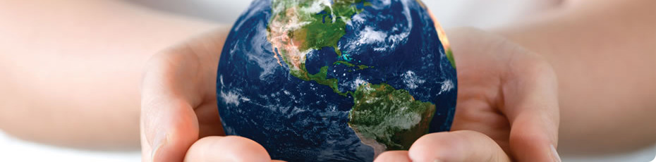 Earth in hands