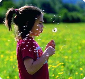 Girl in a field