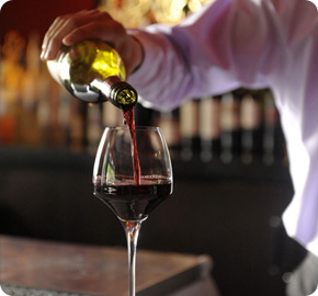 Pouring wine