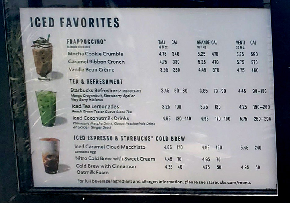 Starbucks Menu Drinks With Prices: Sip & Save Guide