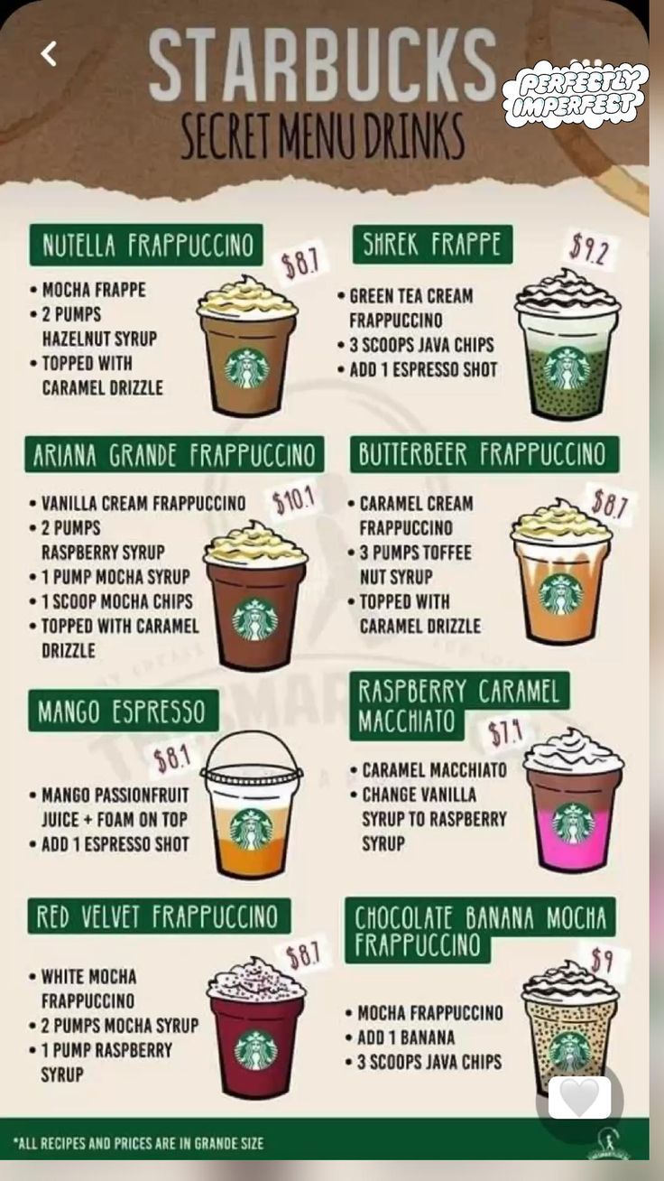 Starbucks Smoothie Menu With Prices: Discover Delicious Deals