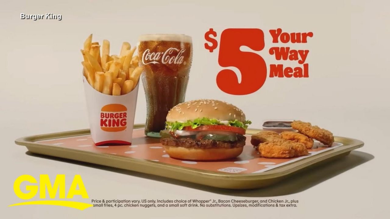Burger King Meals Menu With Prices: Affordable Choices