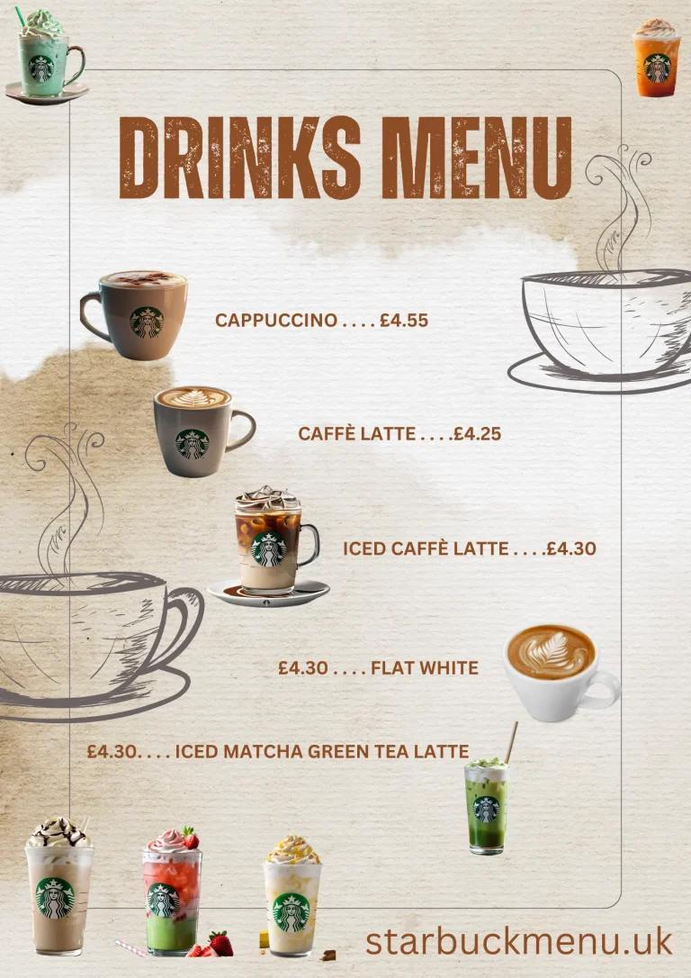 Starbucks Latte Menu With Prices: Discover Your Perfect Brew